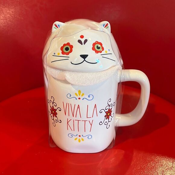 New Rae Dunn lidded kitty mug - Picture 1 of 1